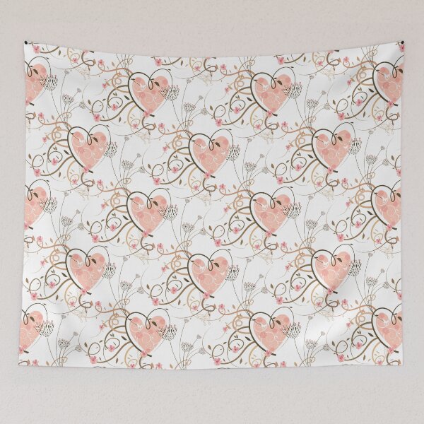 Item preview, Pink Heart, Butterflies and Floral Swirls II designed and sold by fatfatin.