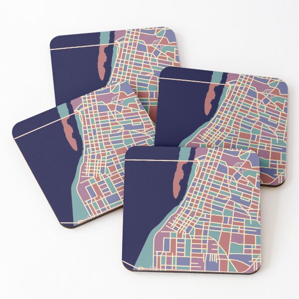 Item preview, Memphis street map designed and sold by abipinn.