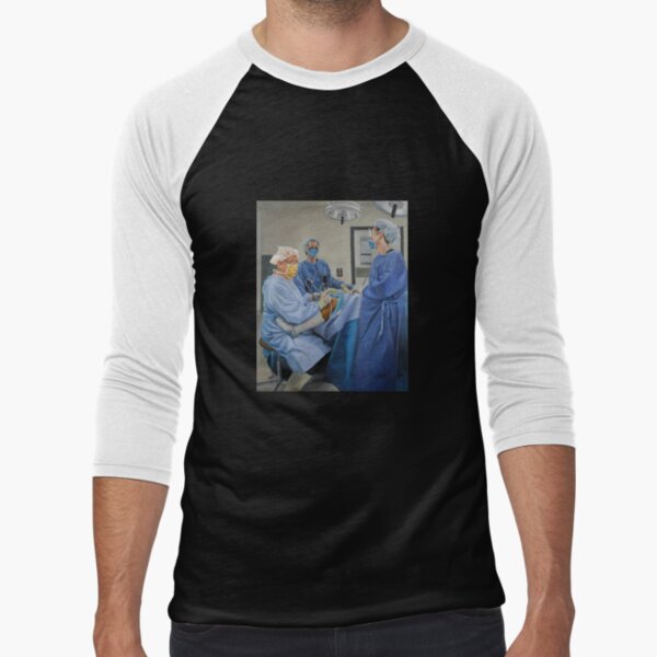 The Case - Oil Painting by Avril Thomas - Adelaide Artist Baseball ¾ Sleeve T-Shirt
