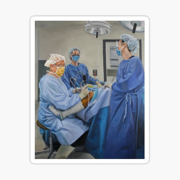 The Case - Oil Painting by Avril Thomas - Adelaide Artist Sticker