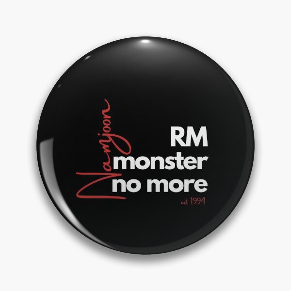 Item preview, BTS RM Kim Namjoon Mono Bias Design White/Red designed and sold by haikustore.