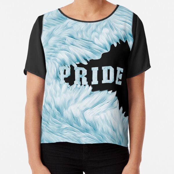 PRIDE EAGLE PRINT Chiffon Top