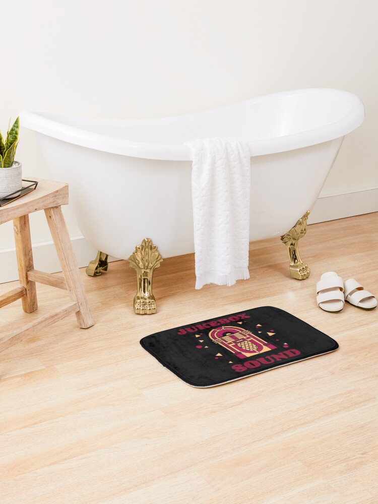 Thumbnail 2 of 6, Bath Mat, Retro Jukebox Sound designed and sold by Timmyss.