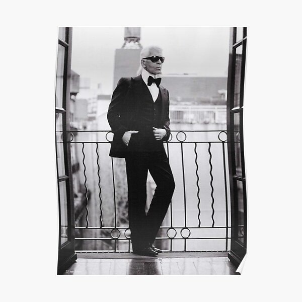 Karl Lagerfeld à Paris Poster