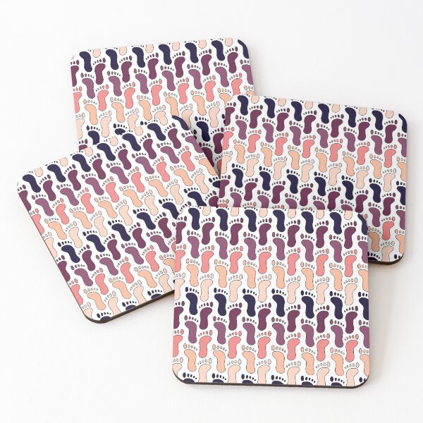 Item preview, Human Footprints || Warm Palette || Feet designed and sold by Hilary Leslie.