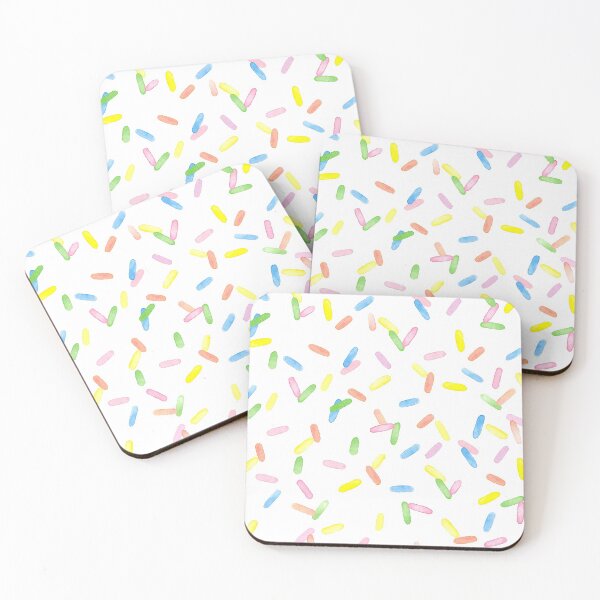 Item preview, Colorful rainbow sprinkles watercolor designed and sold by heartofanna.