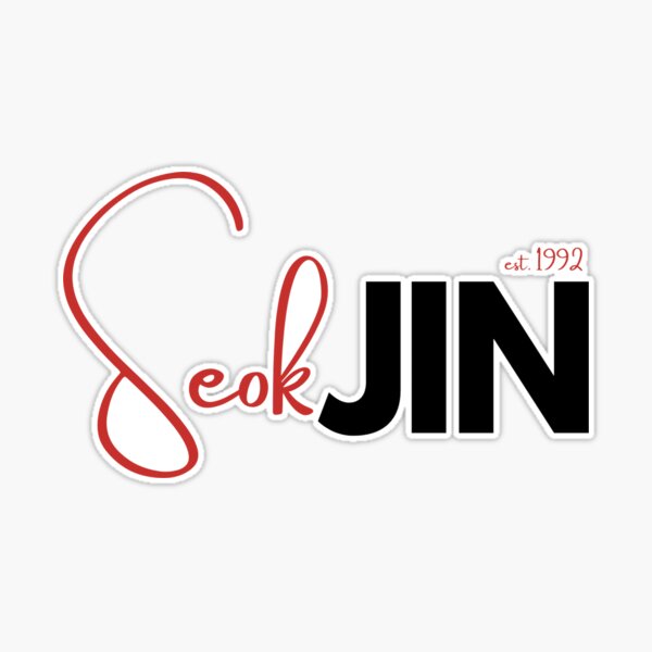 BTS Jin Kim Seokjin Bias Design Black/Red | Kids T-Shirt
