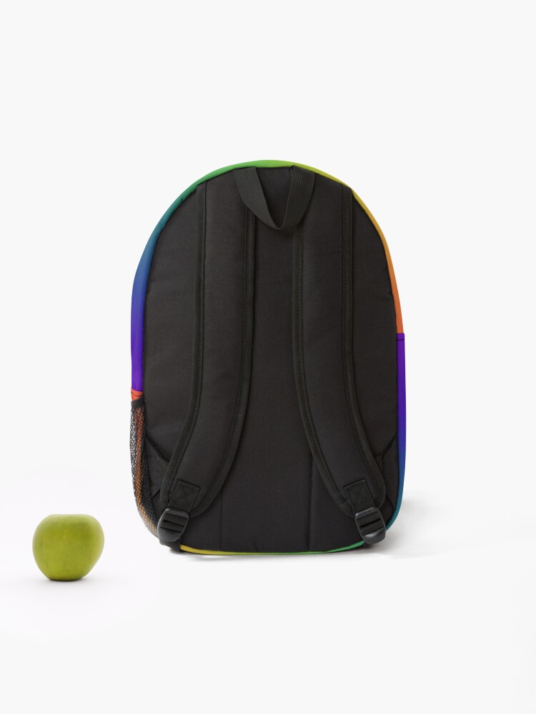 Thumbnail 2 of 3, Backpack, Rainbow designed and sold by crispyflatbread.