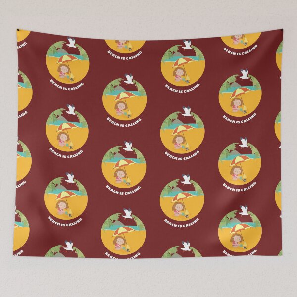 Item preview, Beach is calling summer design designed and sold by helkav.