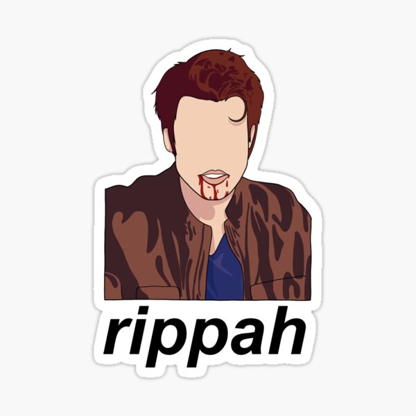 stefan salvatore "rippah" Glossy Sticker
