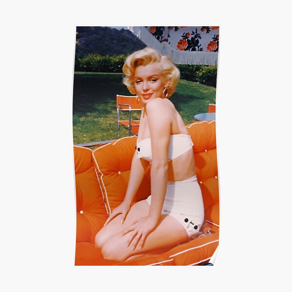 Marilyn Monroe Vintage in Orange Poster