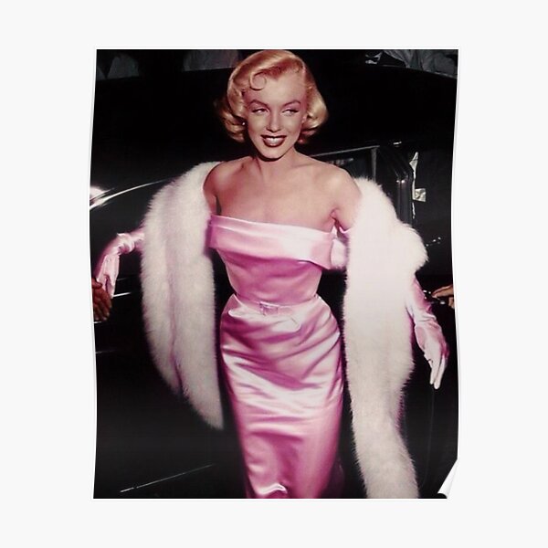 Marilyn Monroe in pink Poster