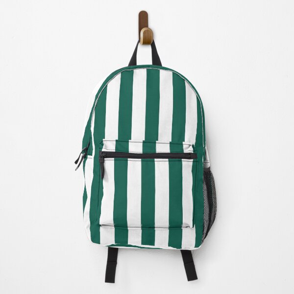 Item preview, Celebration Town Dark Green and Front Porch White Large Vertical Stripes designed and sold by CelebrationTown.
