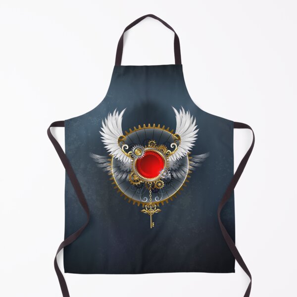 Item preview, Red Banner with White Wings ( Steampunk wings ) designed and sold by Blackmoon9.
