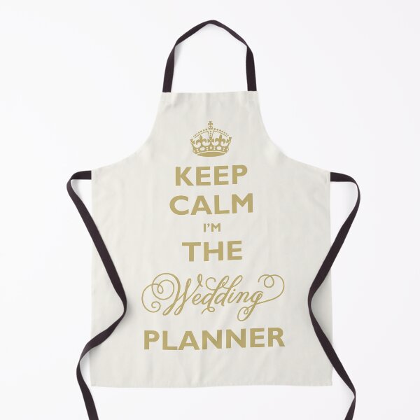 Item preview, Keep Calm I am The Wedding Planner | Gold On Ivory Background designed and sold by fatfatin.