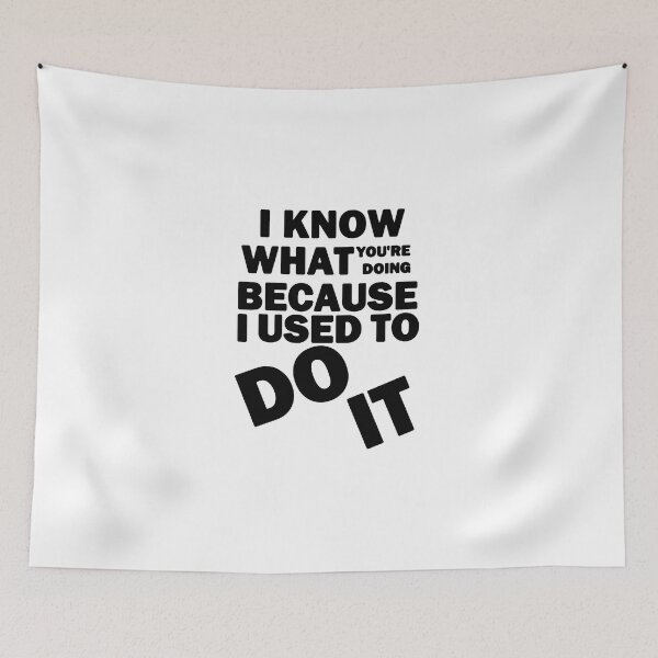 Item preview, I Know What You're Doing Stylized 2 Black designed and sold by bebopboop.