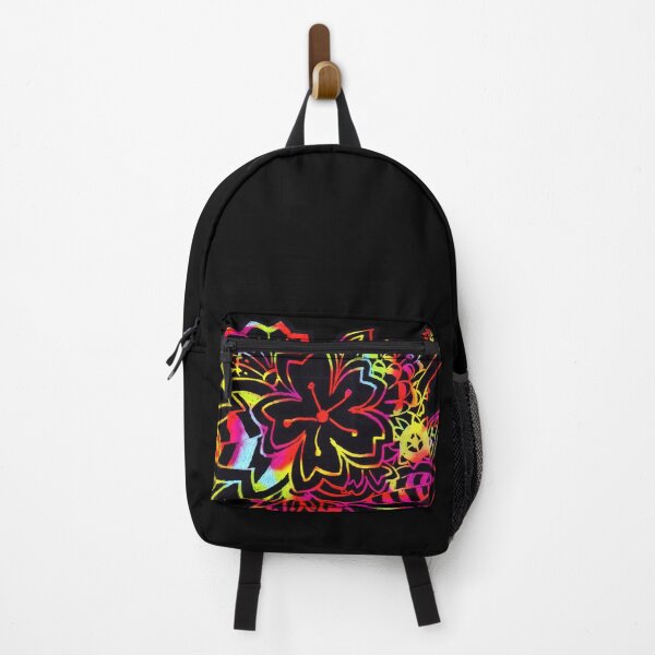 Item preview, Rainbow Sakura - Black (Zentangle/ Mandala/ Doodle) designed and sold by CreativityRoams.