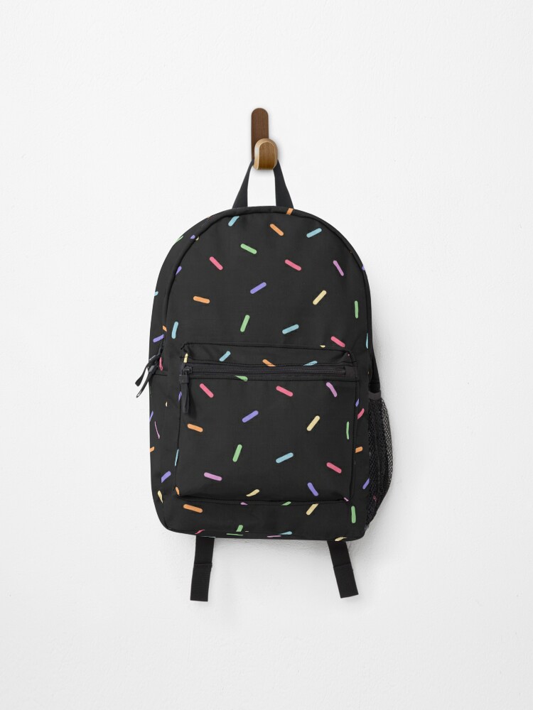 black rainbow backpack