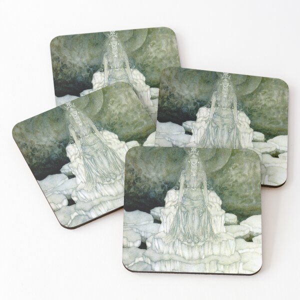 Item preview, The Snow Queen on her Throne - Edmund Dulac designed and sold by forgottenbeauty.