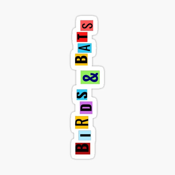Birds and Bats Sitcom Vertical Sticker