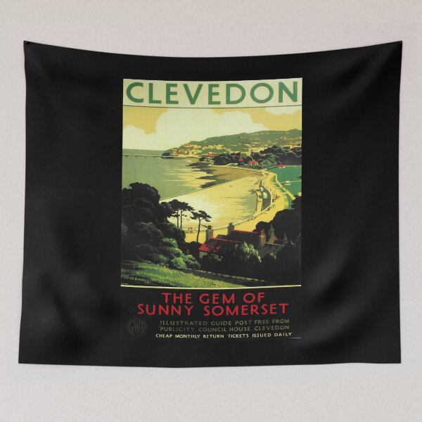 Item preview, Railway Poster Clevedon designed and sold by stickart-marek.