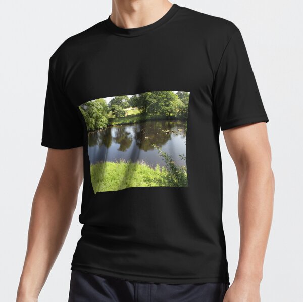 Merch #95 -- Stream Between Trees - Shot 4 (Hadrian's Wall) Active T-Shirt