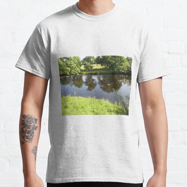 Merch #95 -- Stream Between Trees - Shot 4 (Hadrian's Wall) Classic T-Shirt