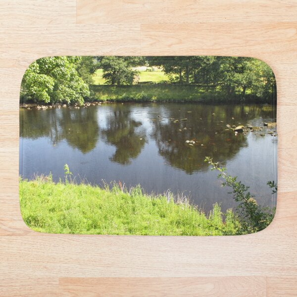 Merch #95 -- Stream Between Trees - Shot 4 (Hadrian's Wall) Bath Mat