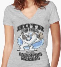 Whomping Wampas Women's Fitted V-Neck T-Shirt