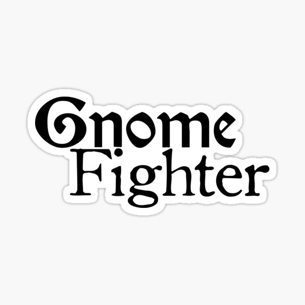 Gnome Fighter Sticker