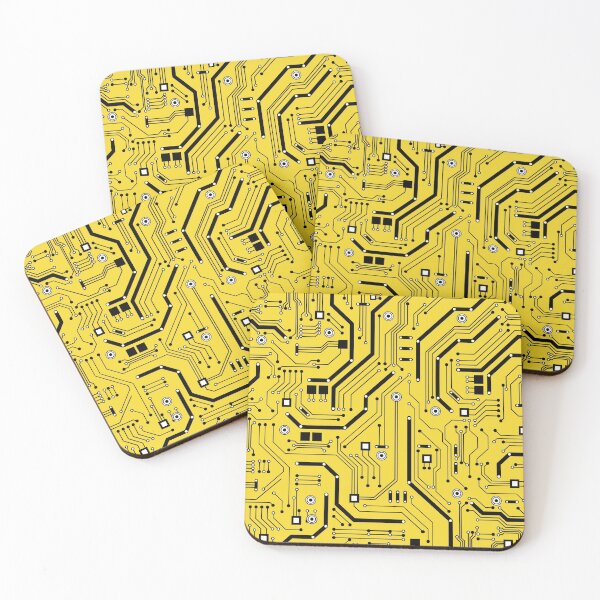 Item preview, Black and Yellow Circuit Board Design designed and sold by BrobocopPrime.