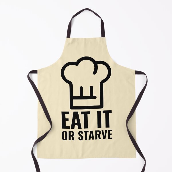 Item preview, Home Chef Quote Eat it or Starve Simple Hat Black designed and sold by javes93.