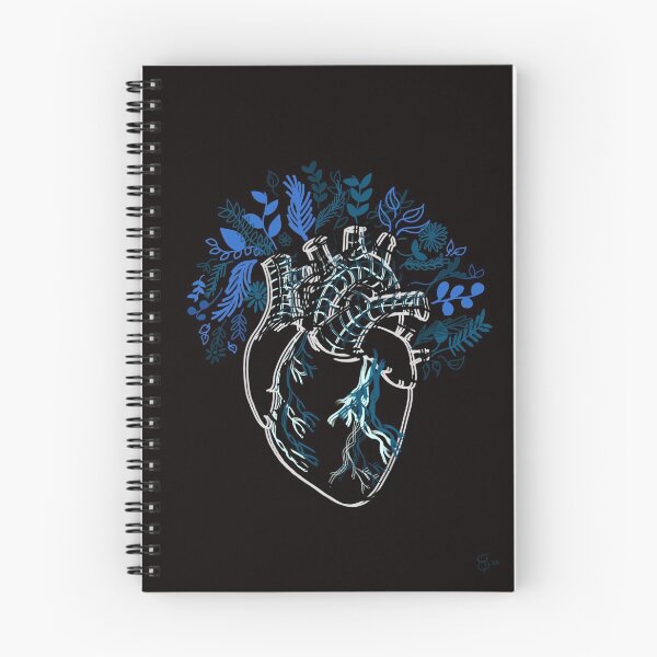 Item preview, heart that blooms blue. designed and sold by Melissa Swoboda.
