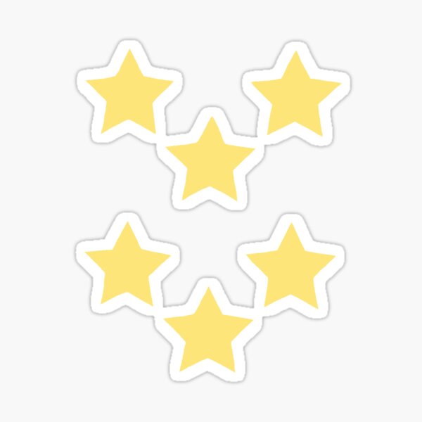 Yellow Star Pack Sticker By Nattienicole Redbubble