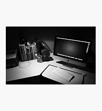 My desk : The modern day photographers dark room. Photographic Print
