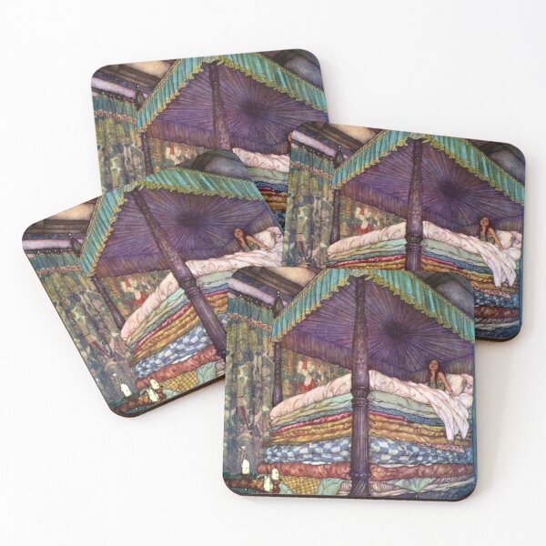 Item preview, The Princes and the Pea - Edmund Dulac designed and sold by forgottenbeauty.