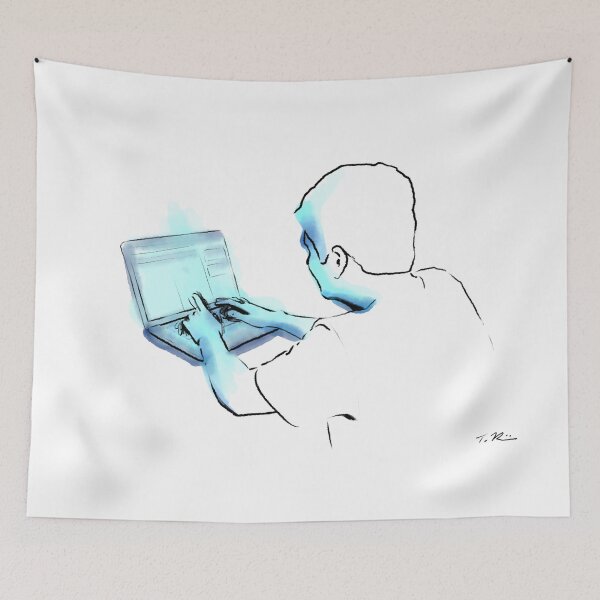 Item preview, The Programmer - Watercolor designed and sold by Li1-Sushi-V3rt.