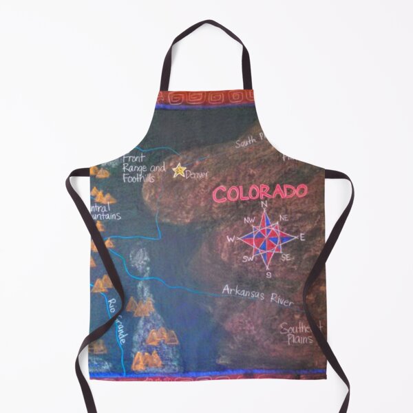 Item preview, Blackboard Map of Colorado designed and sold by brusling.