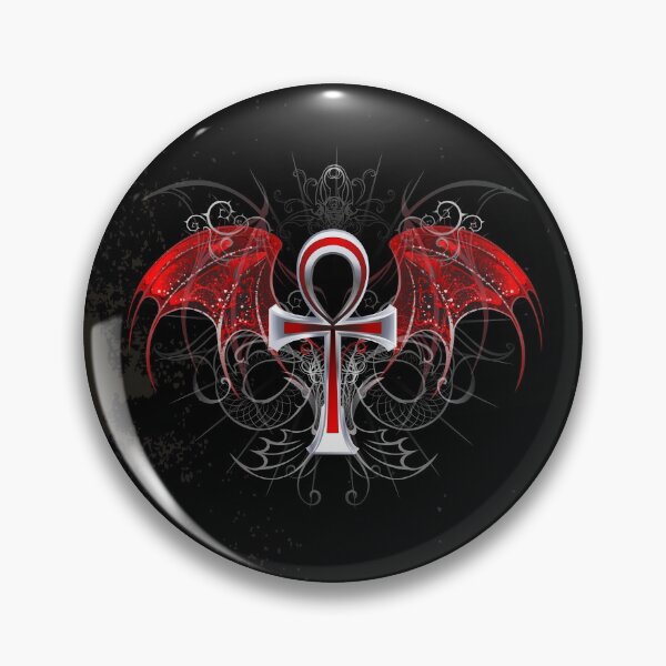 Item preview, Gothic ankh with red wings designed and sold by Blackmoon9.