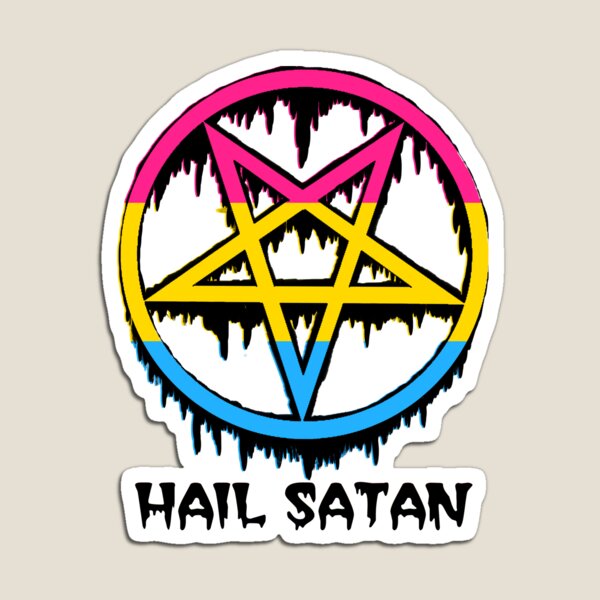 Aperçu de l'œuvre  Je vous salue Satan Pansexual créée et vendue par DevilessDesigns.