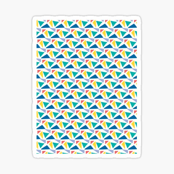 Scalene and right triangle abstract Sticker