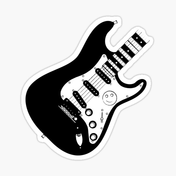 Fender Strat Smiley Sticker