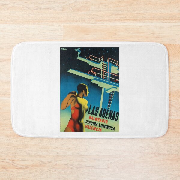 Item preview, 1932 SPAIN Illuminated Swimming Pool Advertising Poster designed and sold by retrographics.