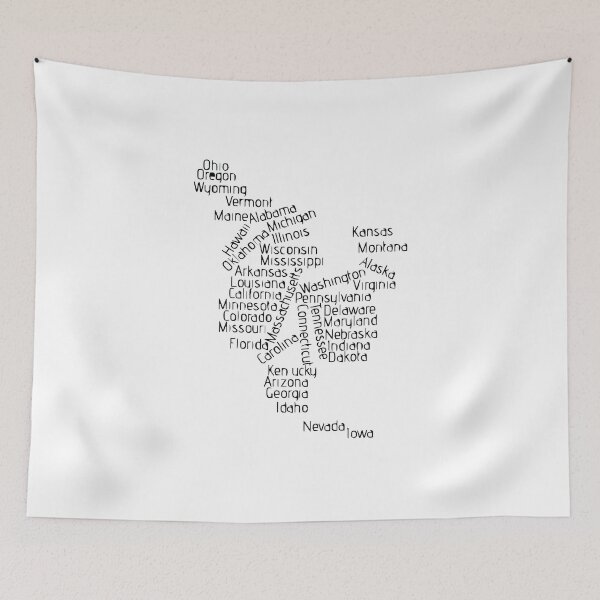 Item preview, United States Word Cloud designed and sold by emmilowski.
