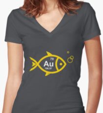 GoldFish Women's Fitted V-Neck T-Shirt