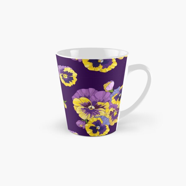 Aperçu de l'œuvre  motif lumineux de fleurs de pensées créée et vendue par babanovaesha.