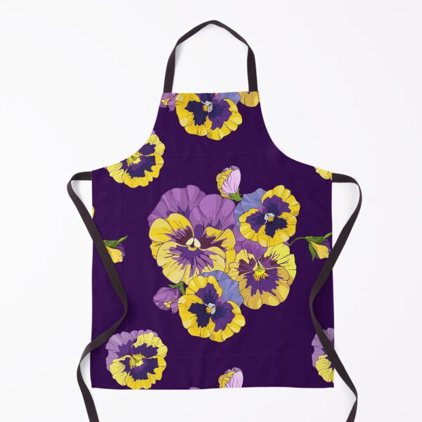 Item preview,  bright pattern of flowers of  pansies designed and sold by babanovaesha.