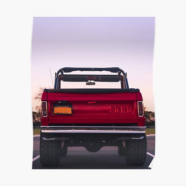 Ford Bronco Rear Poster