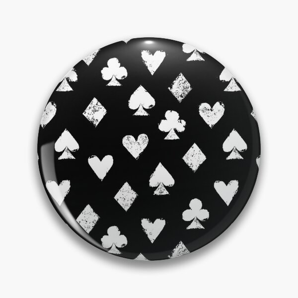 Item preview, Black and white playing cards suits symbols designed and sold by natalyon.