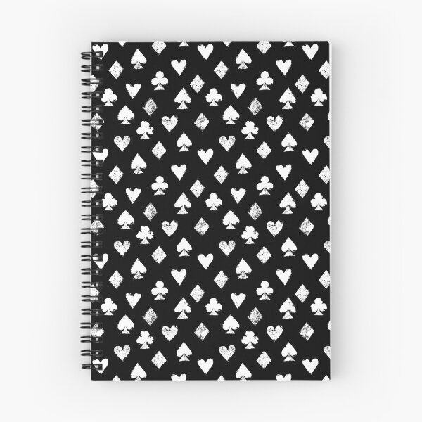 Item preview, Black and white playing cards suits symbols designed and sold by natalyon.